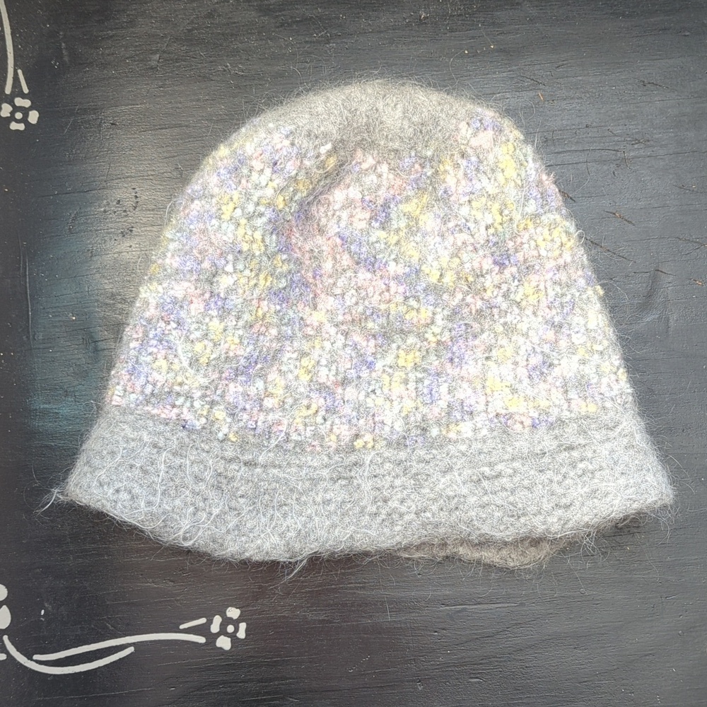 🩶🩷💜 Felted Wool Mohair Bucket Hat Hand Crafted, Handmade